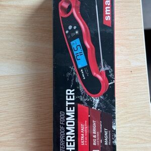 Red Waterproof Food Thermometer